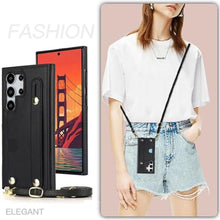Load image into Gallery viewer, CCSmall Crossbody Case for Samsung Galaxy S25 Ultra Card Holder KB Black_2928
