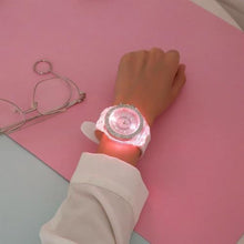 Load image into Gallery viewer, CdyBox Silicone Bling Women Men Watch LED Luminous Colorful Lights Sport Watches Wristwatch (Pink)_753
