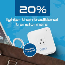 Load image into Gallery viewer, Ceptics 200-Watt Voltage Converter - Step Down - 220v to 110v / 240v to 120v Travel Power Converter - for Hair Straightener, Laptops and Chargers, CE Certified_1286
