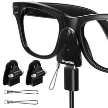 Load image into Gallery viewer, Charging Adapter for Ray-Ban Meta Smart Glasses Charger Gen1 &amp; Gen2, 2 Pack, Black_1
