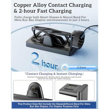 Load image into Gallery viewer, Charging Dock for Meta RayBan Display&amp;Neural Band Smart Glasses Accessories, Black_286
