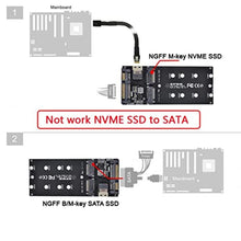 Load image into Gallery viewer, chenyang M.2 NVME PCIE SSD to SFF-8654 NGFF SATA SSD to SATA 2 in 1 Combo Adapter for Mainboard (Not Work NVEM SSD to SATA), NVMEtoSFFNGFFtoSATA_7758
