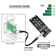 Load image into Gallery viewer, chenyang M.2 NVME PCIE SSD to SFF-8654 NGFF SATA SSD to SATA 2 in 1 Combo Adapter for Mainboard (Not Work NVEM SSD to SATA), NVMEtoSFFNGFFtoSATA_7760
