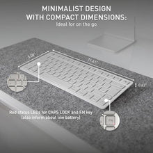 Load image into Gallery viewer, Cherry KW 7100 MINI BT for MAC, Compact Wireless Mac Keyboard with 3 Bluetooth Channels, Multi Device, SX Scissor Switches, incl. Carrying Case, Moonlight White, MoonlightWhite_1661
