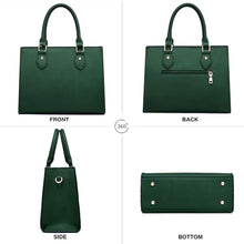 Load image into Gallery viewer, CHICAROUSAL Crossbody Purses and Handbags for Women PU Leather Tote Top Handle Satchel Shoulder Bags (Liz Dark Green), LizDarkGreen_1181
