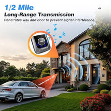Load image into Gallery viewer, Chtoocy Solar Driveway Alarm Wireless Outside 1/2 Mile Long Range, 3 Sensitivity &amp; Weatherproof for Outdoor/Indoor Property Security Alarm, Rechargeable Battery Expandable System (Only Sensor)_4651
