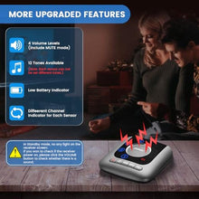 Load image into Gallery viewer, Chtoocy Solar Wireless Driveway Alarm Sensor 1/2 Mile Driveway Alarms Outside Weatherproof Driveway Aler Motion, Vehicle Detecting Motion Alarms for Cars Only, Ignores Animals and People, Black_4951

