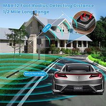Load image into Gallery viewer, Chtoocy Solar Wireless Driveway Alarm Sensor 1/2 Mile Driveway Alarms Outside Weatherproof Driveway Aler Motion, Vehicle Detecting Motion Alarms for Cars Only, Ignores Animals and People, Black_4952
