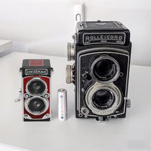 Load image into Gallery viewer, CHUZHAO Digital Camera Retro TLR Style 1080P FHD Video 12MP Photos Autofocus Portable Vintage Mini Vlogging Camera with 16GB Card Gift for Beginners Teens Adults, Red_140
