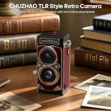 Load image into Gallery viewer, CHUZHAO Mini Retro Digital Camera - Vintage TLR Style Point and Shoot Auto Focus Vlogging Camera, Compact &amp; Portable, 16GB Card Included, Ideal for Beginners, Teens, Adults Red_85
