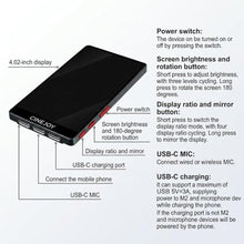 Load image into Gallery viewer, CineJoy M2 Wired Selfie Monitor Screen,for iPhone 15/16/17 (Not for 17air), Pink_870
