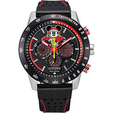 Load image into Gallery viewer, Citizen Eco-Drive Disney Mens Watch, Stainless Steel with Leather Strap, Mickey Mouse, Black (Model: CA4439-07W)_1
