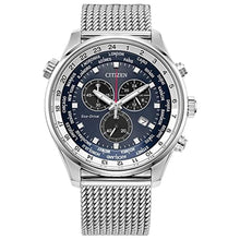 Load image into Gallery viewer, Citizen Men's Eco-Drive Weekender Sport Watch in Stainless Steel, Blue Dial (Model: AT0368-82L)_1
