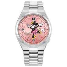 Load image into Gallery viewer, Citizen Unisex Automatic Tsuyosa Minnie Mouse, Pink Sunray Dial, Stainless Steel Case Watch (Model: NJ0156-50W), SilverTone_1
