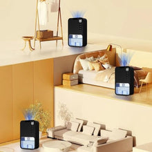 Load image into Gallery viewer, cjc Dehumidifiers for bedroom 40 OZ Water Tank with Digital display Auto-Off, Portable Small Dehumidifier for Room,Bathroom,RV,Basement, Closet 500 sq.ft,7 Colors LED Light (Black)_708
