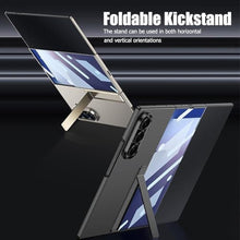 Load image into Gallery viewer, Clatoxi for Samsung Galaxy Z Trifold Case with Foldable Kickstand and Built-in Front Screen Protector,Luxury Hard PC Slim Shockproof Protective Phone Cover for Samsung Galaxy Z Trifold (Black)_687
