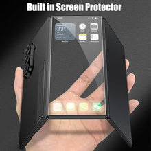 Load image into Gallery viewer, Clatoxi for Samsung Galaxy Z Trifold Case with Foldable Kickstand and Built-in Front Screen Protector,Luxury Hard PC Slim Shockproof Protective Phone Cover for Samsung Galaxy Z Trifold (Black)_688
