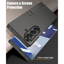 Load image into Gallery viewer, Clatoxi for Samsung Galaxy Z Trifold Case with Foldable Kickstand and Built-in Front Screen Protector,Luxury Hard PC Slim Shockproof Protective Phone Cover for Samsung Galaxy Z Trifold (Black)_689
