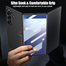 Load image into Gallery viewer, Clatoxi for Samsung Galaxy Z Trifold Case with Foldable Kickstand and Built-in Front Screen Protector,Luxury Hard PC Slim Shockproof Protective Phone Cover for Samsung Galaxy Z Trifold (Black)_690
