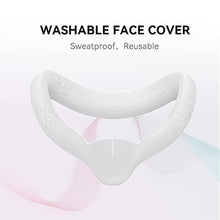 Load image into Gallery viewer, CNBEYOUNG VR Face Cover Compatible with Quest 2, Sweatproof Silicone Face Pad Mask &amp; Face Cushion for Quest 2 VR Headset-Gray_2334
