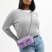 Load image into Gallery viewer, Coach Colored Dye Quilted Denim Tabby Shoulder Bag 22_22
