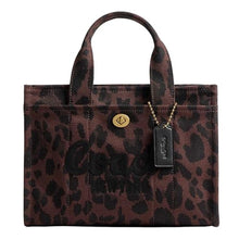 Load image into Gallery viewer, COACH Leopard Cargo Tote 26, BDarkLeopard_1
