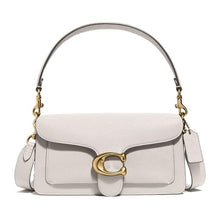 Load image into Gallery viewer, COACH Polished Pebble Leather Tabby Shoulder Bag 26, Chalk, One Size_1
