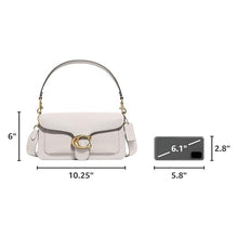 Load image into Gallery viewer, COACH Polished Pebble Leather Tabby Shoulder Bag 26, Chalk, One Size_3079
