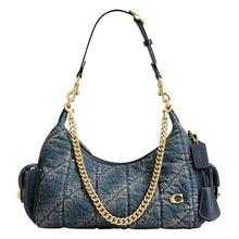 Load image into Gallery viewer, COACH Soft Quilted Loved Denim Pocket Juliet Bag 30_1
