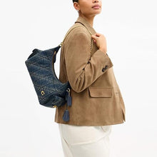Load image into Gallery viewer, COACH Soft Quilted Loved Denim Pocket Juliet Bag 30_32

