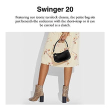 Load image into Gallery viewer, COACH The Originals Glovetanned Leather Swinger 20 Black One Size_37
