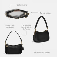 Load image into Gallery viewer, COACH The Originals Glovetanned Leather Swinger 20 Black One Size_38
