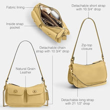 Load image into Gallery viewer, COACH The Originals Natural Grain Leather Twin Turnlock Waverly Bag_14
