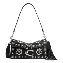 Load image into Gallery viewer, Coach Western Rivets Natural Grain Leather Tabby Shoulder Bag 26_1
