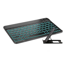 Load image into Gallery viewer, Coastacloud 7 Colors Backlit Bluetooth Keyboard for iPhone/Ipad Air/iPad mini/Ipad Pro, Wireless Keyboard for Samsung Galaxy Smartphone/Tab/Tablet, Easy Connected with iOS/Android/Windows_1

