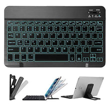 Load image into Gallery viewer, Coastacloud 7 Colors Backlit Bluetooth Keyboard for iPhone/Ipad Air/iPad mini/Ipad Pro, Wireless Keyboard for Samsung Galaxy Smartphone/Tab/Tablet, Easy Connected with iOS/Android/Windows_405
