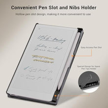 Load image into Gallery viewer, CoBak Case for Remarkable Paper Pro Move 7.3 inch 2025, Hard Back Shell Protective Lightweight Auto Wake/Sleep Smart Folio Cover with Built-in Pen Holder and Nibs Holder (Black)_592
