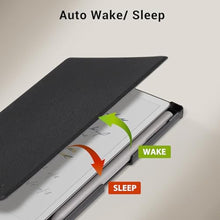 Load image into Gallery viewer, CoBak Case for Remarkable Paper Pro Move 7.3 inch 2025, Hard Back Shell Protective Lightweight Auto Wake/Sleep Smart Folio Cover with Built-in Pen Holder and Nibs Holder (Black)_595
