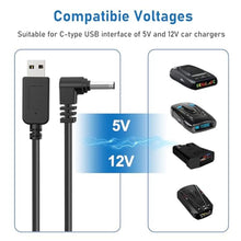 Load image into Gallery viewer, Cobra Radar Detector Power Cable - USB to DC3.5 Plug, Replacement for Cobra RAD 380/480i, Uniden DFR1/DFR3, Whistler, Radenso Pro M &amp; More, Black_6436
