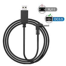 Load image into Gallery viewer, Cobra Radar Detector Power Cable - USB to DC3.5 Plug, Replacement for Cobra RAD 380/480i, Uniden DFR1/DFR3, Whistler, Radenso Pro M &amp; More, Black_6438
