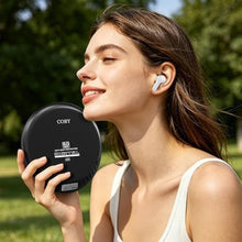 Load image into Gallery viewer, Coby Portable Bluetooth CD Player with FM Radio &amp; Headphones, Rechargeable Anti-Skip Discman with MP3 Playback, AUX Input, Super Bass, Compact Retro Music Player for Home, Car, and Travel Black_7904
