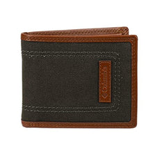 Load image into Gallery viewer, Columbia Men's Extra Capacity Slimfold Wallet, Olive/Tan, One Size, OliveTanFabric_1
