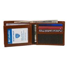 Load image into Gallery viewer, Columbia Men's Extra Capacity Slimfold Wallet, Olive/Tan, One Size, OliveTanFabric_772
