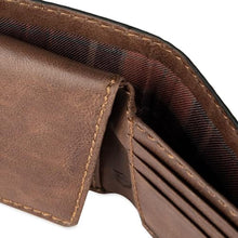 Load image into Gallery viewer, Columbia mens RFID Slim Bifold Wallet With ID Window Dark Tan, DarkTan_8091
