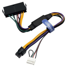 Load image into Gallery viewer, COMeap 24 pin to 6 pin Adapter HP ATX Power Cable Compatible with Z200 Z210 Z220 Z230 Z240 SFF MT TWR Series 4000 6005 8300, ProDesk 600 G1, EliteDesk 800 G1 13.3-inch (34cm), Black_1
