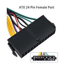 Load image into Gallery viewer, COMeap 24 pin to 6 pin Adapter HP ATX Power Cable Compatible with Z200 Z210 Z220 Z230 Z240 SFF MT TWR Series 4000 6005 8300, ProDesk 600 G1, EliteDesk 800 G1 13.3-inch (34cm), Black_5029
