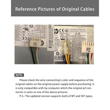 Load image into Gallery viewer, COMeap 24 pin to 6 pin Adapter HP ATX Power Cable Compatible with Z200 Z210 Z220 Z230 Z240 SFF MT TWR Series 4000 6005 8300, ProDesk 600 G1, EliteDesk 800 G1 13.3-inch (34cm), Black_5031
