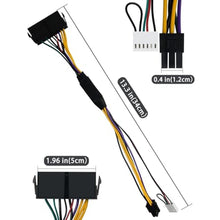 Load image into Gallery viewer, COMeap 24 pin to 6 pin Adapter HP ATX Power Cable Compatible with Z200 Z210 Z220 Z230 Z240 SFF MT TWR Series 4000 6005 8300, ProDesk 600 G1, EliteDesk 800 G1 13.3-inch (34cm), Black_5032
