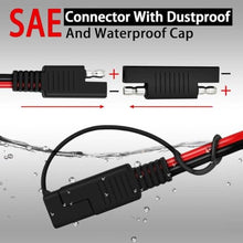 Load image into Gallery viewer, COMeap 6FT 1.8M SAE to DC8mm Male Adapter for Jackery Solar Panel, with Polarity Reverse Adapter DC7909 to DC5525/DC8020 Converter for Explorer/GZ Portable Power Station Solar Generator 14AWG, Black_4796
