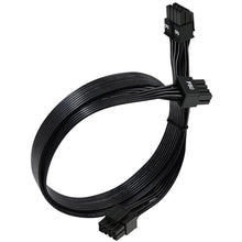 Load image into Gallery viewer, COMeap CPU Cable for Corsair PSUs, CPU 8 Pin Male to Dual CPU 8 Pin (4+4 Detachable) Male EPS-12V Motherboard Power Adapter for Thermaltake ARESGAME Power Supply 27-inch(69cm), black_1
